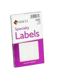  MACO Full Sheet Clear Matte Printable Labels - Laser