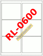 MACO RL-0600 Shipping Label 4" X 3-1/3" Recycled Paper