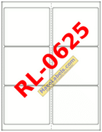 MACO RL-0625 Shipping Label 4" X 3-1/3" Recycled Paper