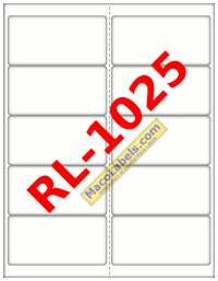 MACO RL-1025 White Address Labels 4