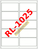 MACO RL-1025 White Address Labels 4" X 2"