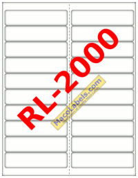 MACO RL-2000 White Address Labels 4