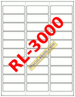 MACO RL-3000 White Address Label 2-5/8" X 1" Recycled Labels