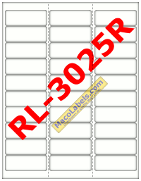 MACO RL-3025R Removable Address Labels 2-5/8