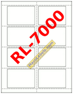 MACO RL-7000 Name Badge Labels, Recycled Paper