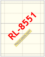 MACO RL-8551 Ivory Business Card 3-1/2" X 2" on Recycled Card Stock