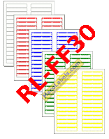 MACO RL-FF30 Assorted Colors File Folder Labels, 3