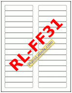 MACO RL-FF31 White File Folder Labels, 3" X 2/3"