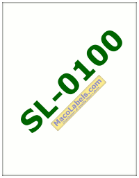 MACO SL-0100 Sugar Cane Full Sheet Labels 8-1/2