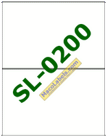 MACO SL-0200 Sugar Cane Half Sheet Labels 8-1/2