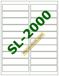 MACO SL-2000 White Sugar Cane Shipping Labels 4