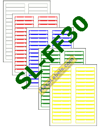 MACO SL-FF30 Assorted Colors Sugar Cane File Folder Labels 3-7/16