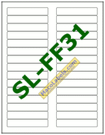MACO SL-FF31 File Folder Labels Made From Sugar cane, 3-7/16" X 2/3"